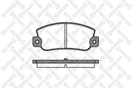 036 030-SX STELLOX Колодки тормозные дисковые